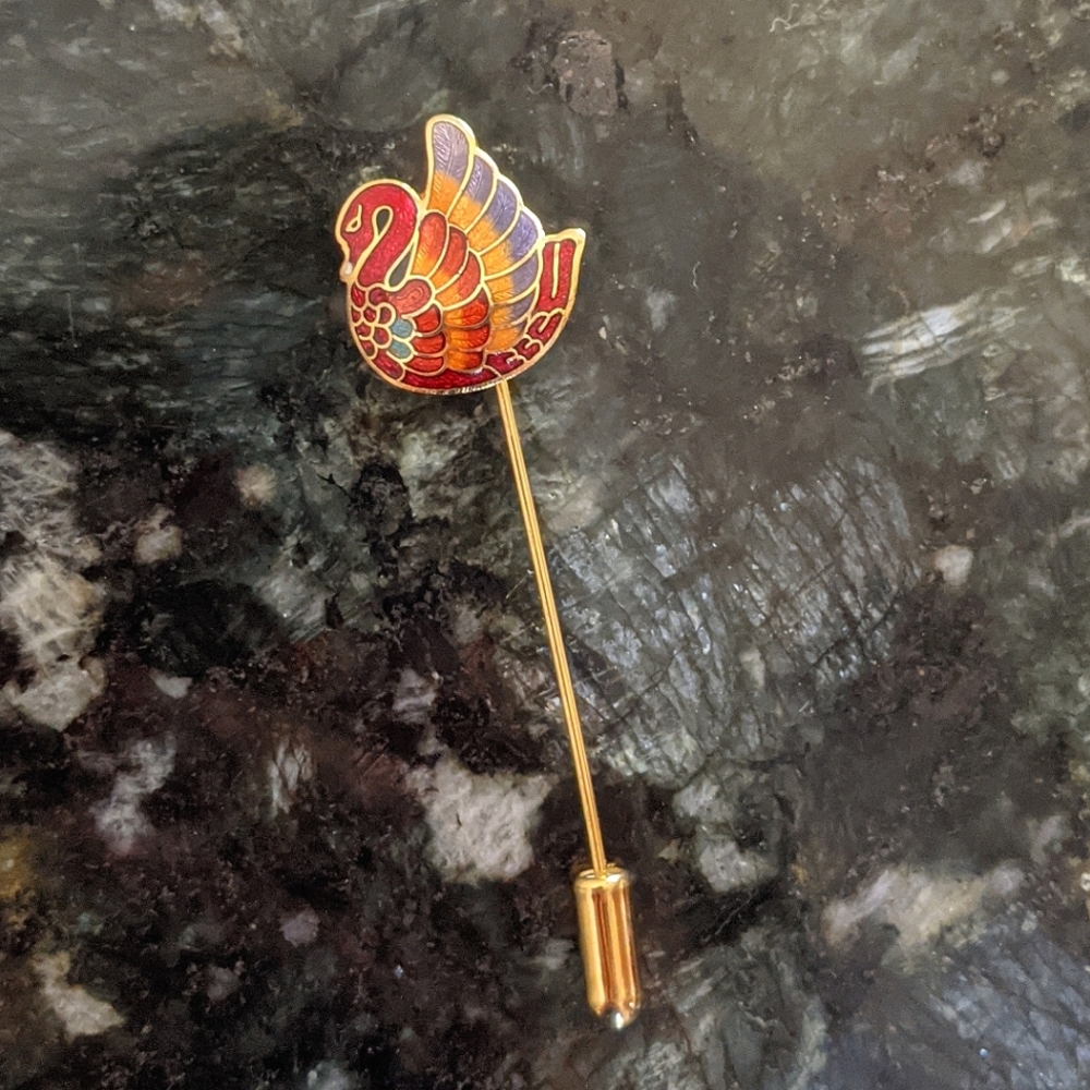 Vtg Swan Stick Pin